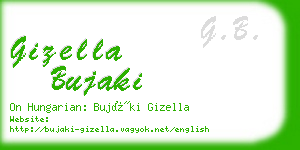 gizella bujaki business card